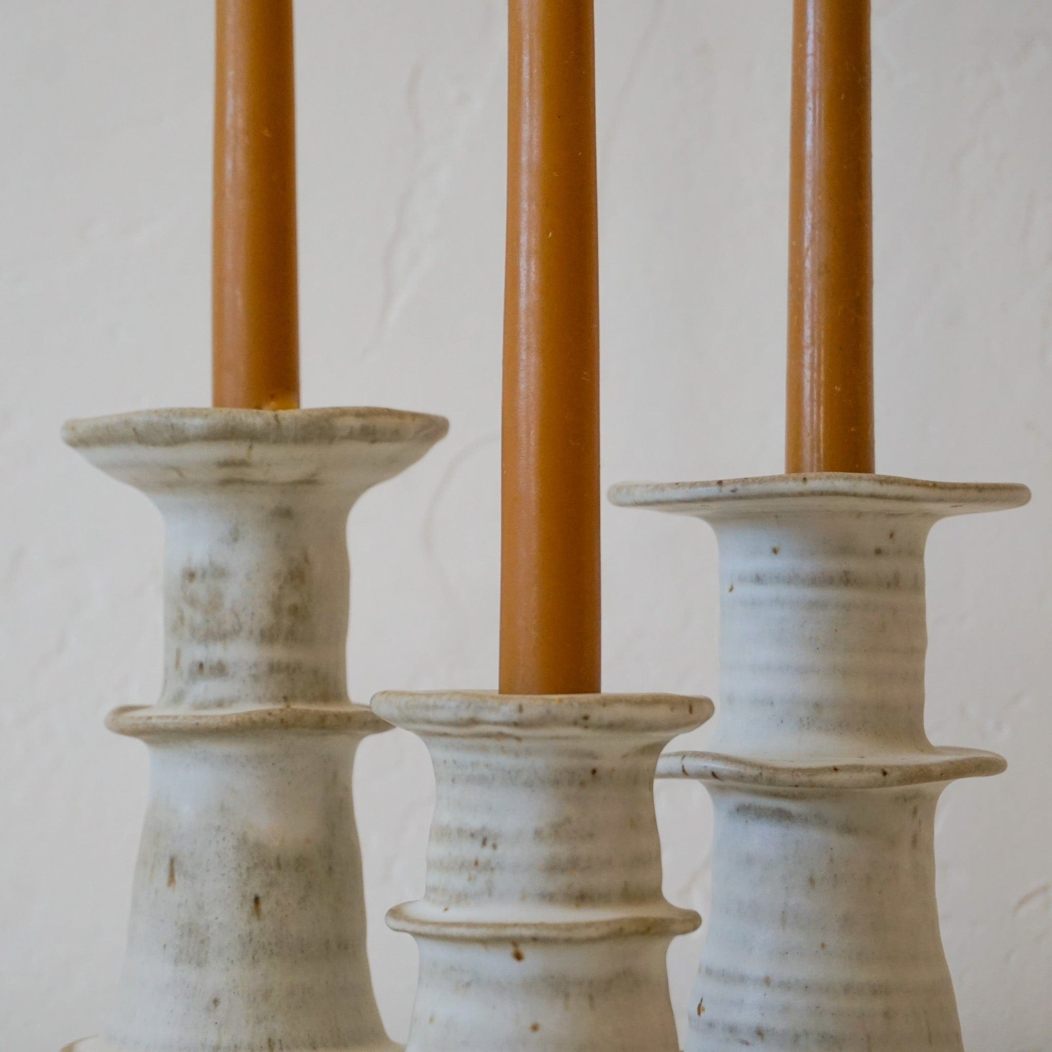 MH Ceramics Decor Temple Candlesticks