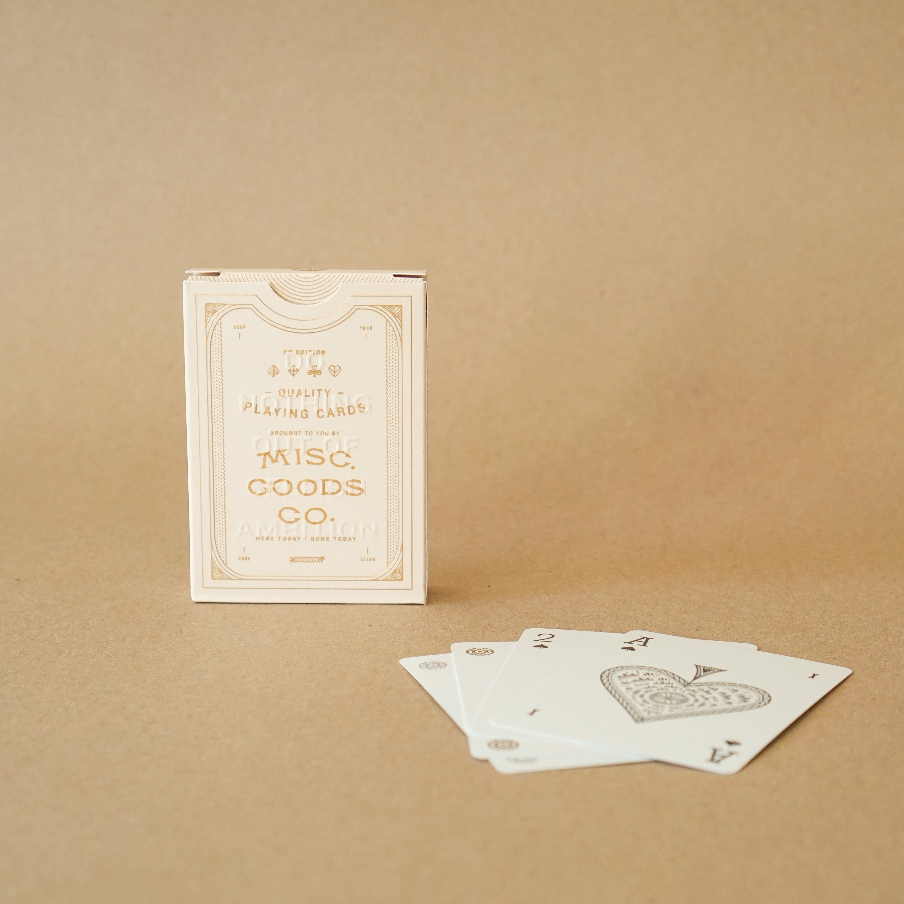 Misc Goods Co. Card Games Ivory Playing Cards