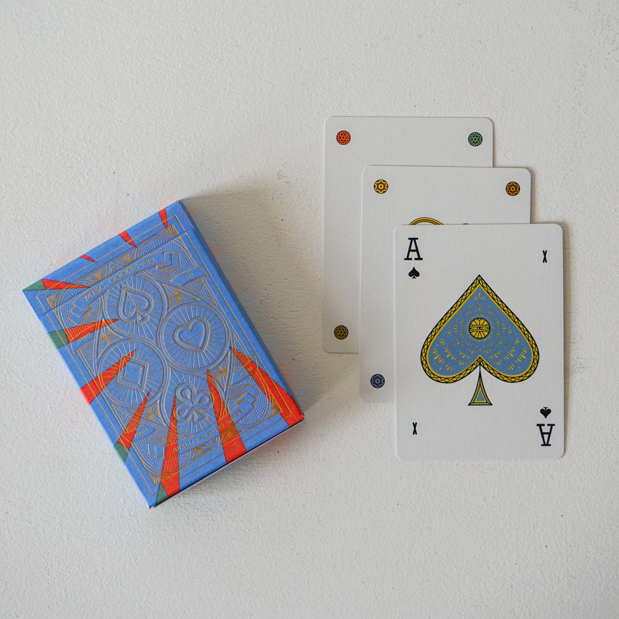Misc Goods Co. Card Games Playing Cards - Blue, Red, Green