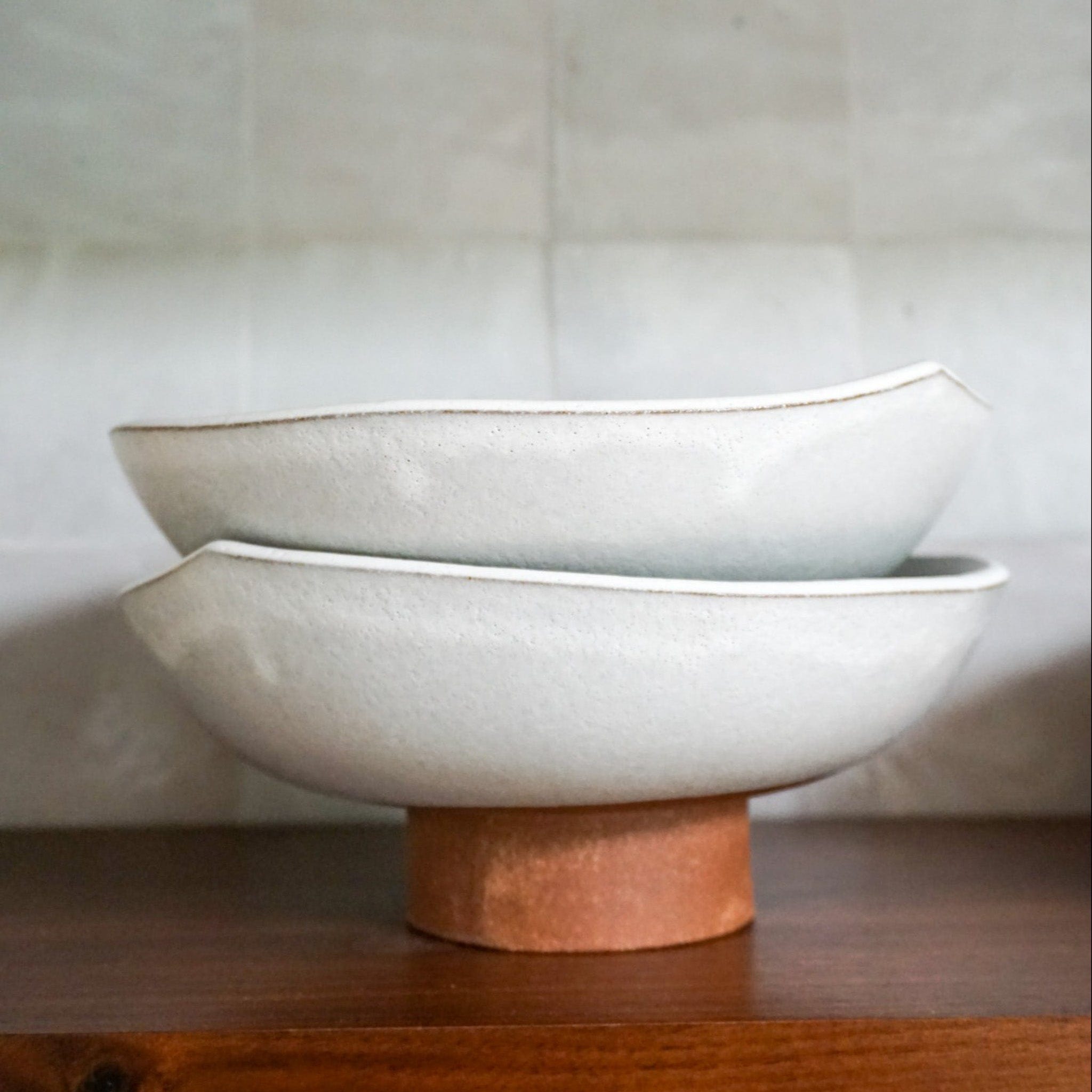 Mondays Decor, Kitchen Footed Ceramic Bowl
