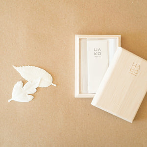 Morihata Apothecary HA KO White Paper Incense Wooden Box Set