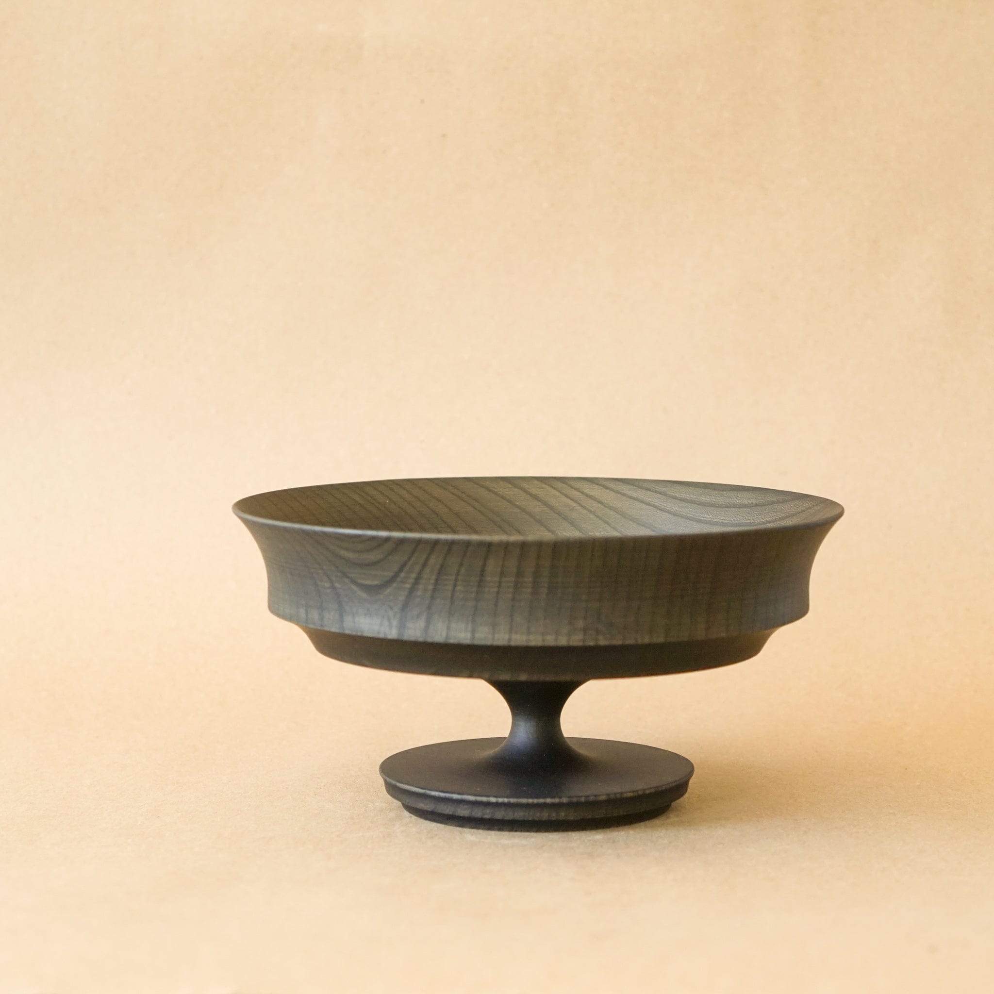 Morihata Decor Sinafu 6.0 Pedestal Stand Bowl in Black