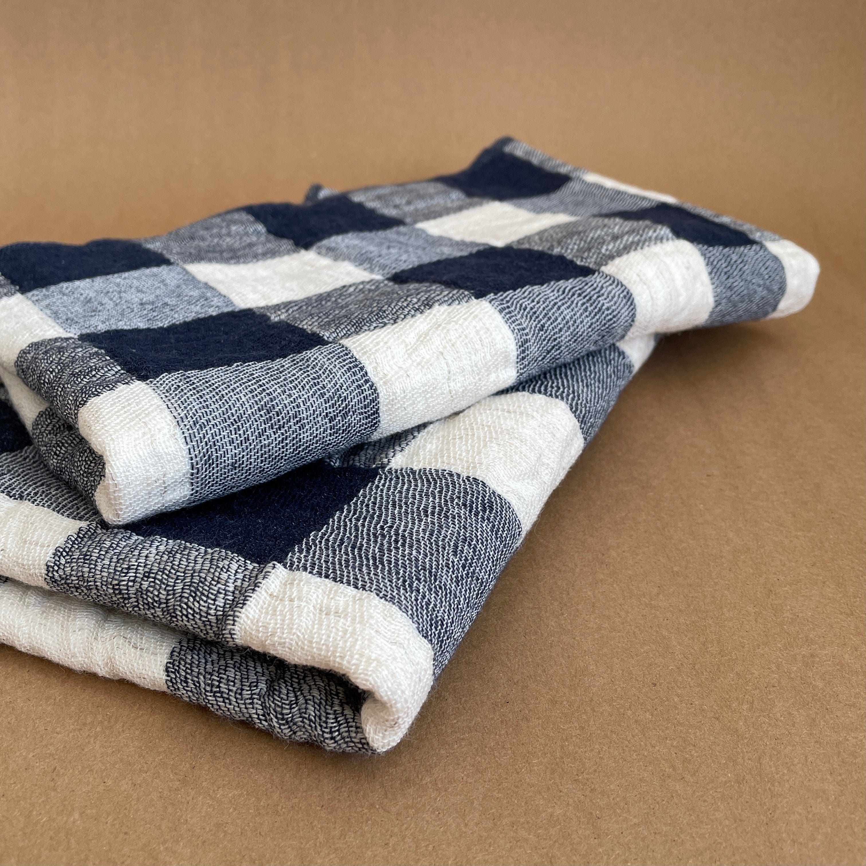 Morihata Linens, Bath Towel Checked Towel
