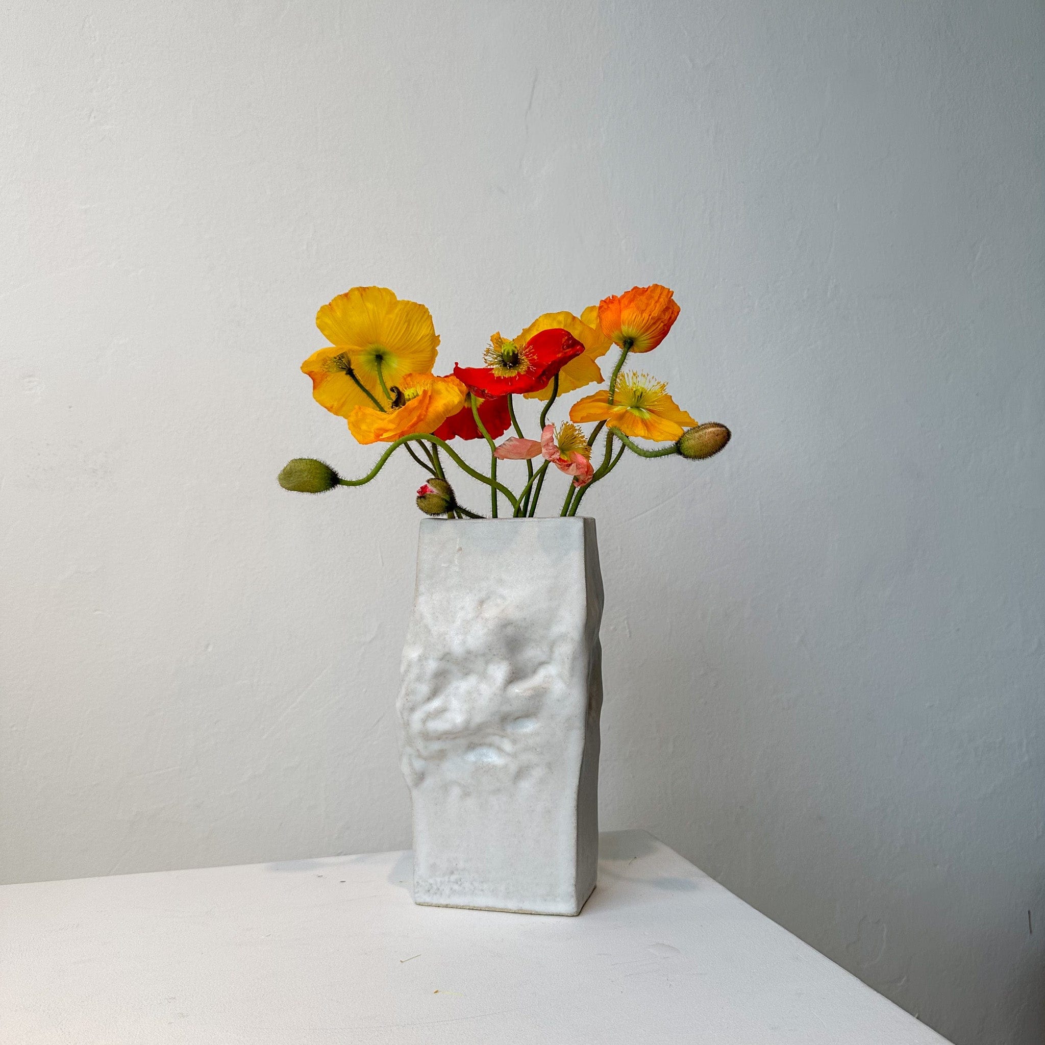 Nedda Atassi Vases Square Crinkle Vase by Nedda Atassi