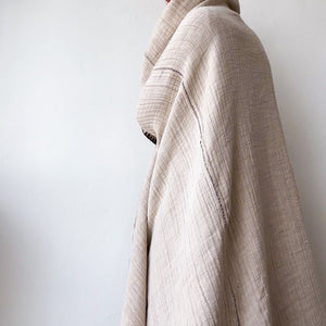 Neem Linens & Bedding Akari Blanket in Burnt Natural 84 x 84