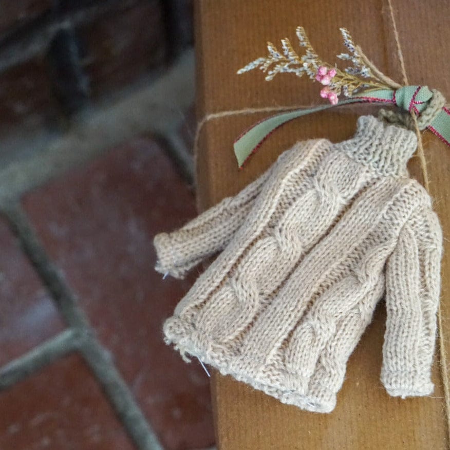 Pillowpia Decor Cable Knit Sweater Ornament