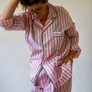 Schostal Apparel Unisex Pajama Set by Schostal - Springtime Stripes