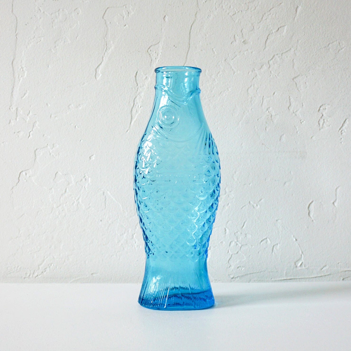serax Kitchen Blue Bottle Fish Vase by Paola Navone