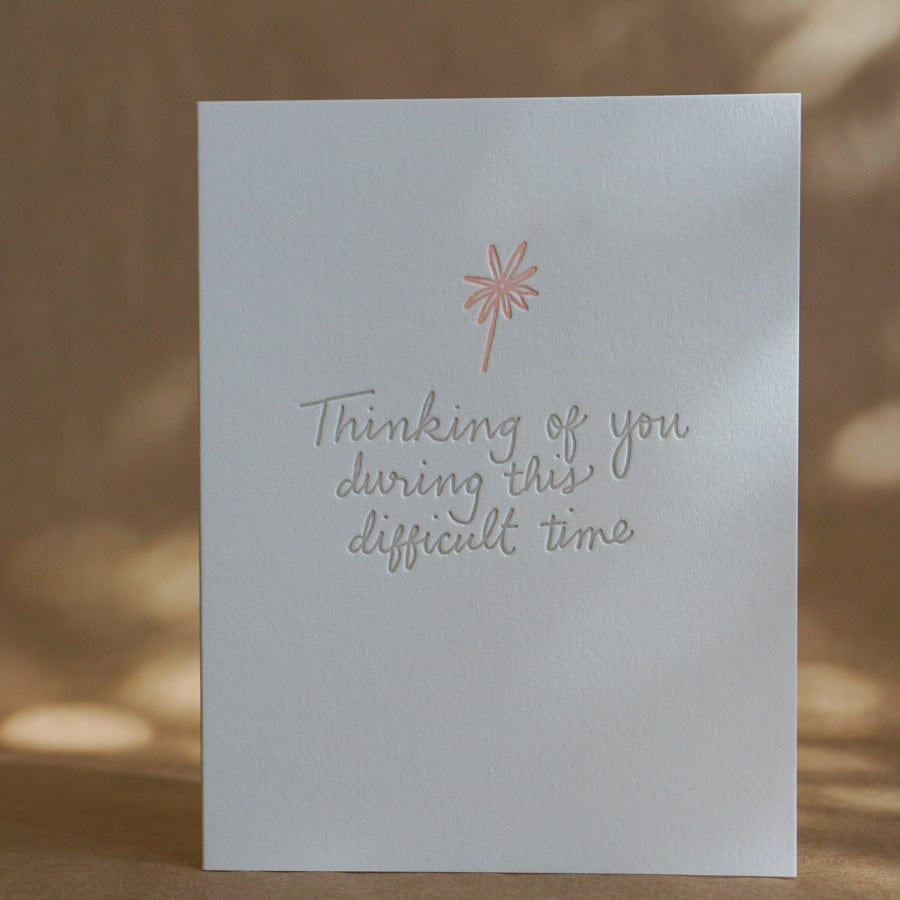 Shorthand Press Stationery Difficult Time Card