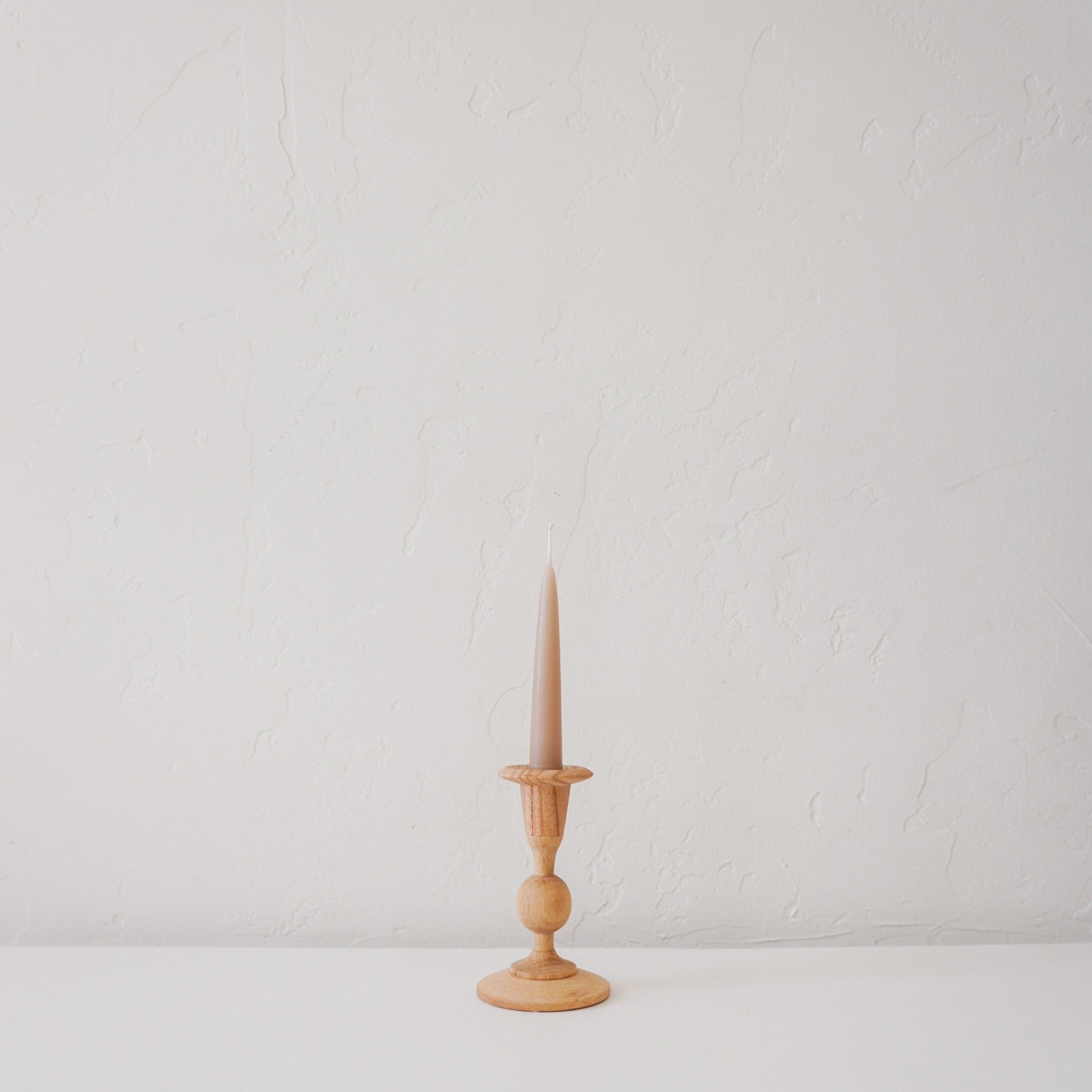Sir/Madame Decor Small Wood Taper Candle Holders