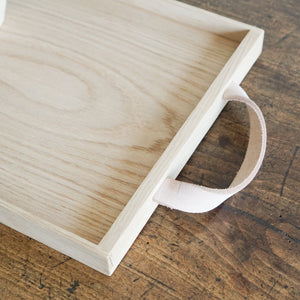 Skagerak Decorative Trays Norr Tray w/ Leather Handles - Oak