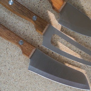 Society of Lifestyle Kitchen Acacia Wood and Stainless Steel Knifes - Sold Individually