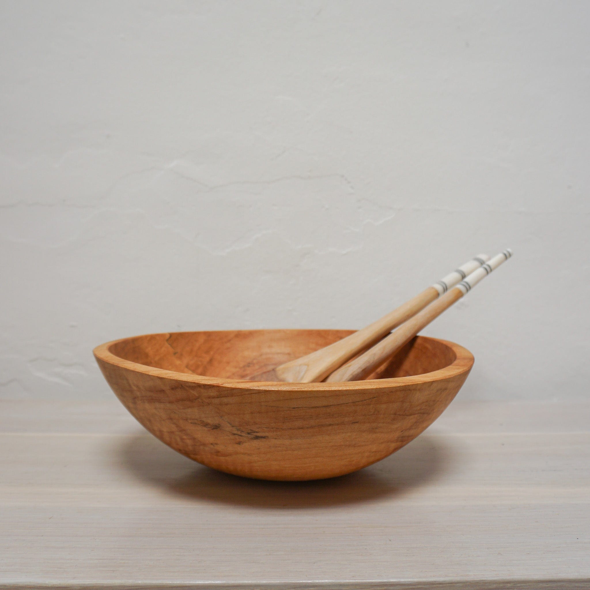 Spencer Peterman Kitchen & Dining Spalted Maple Round Salad Bowl - 10"
