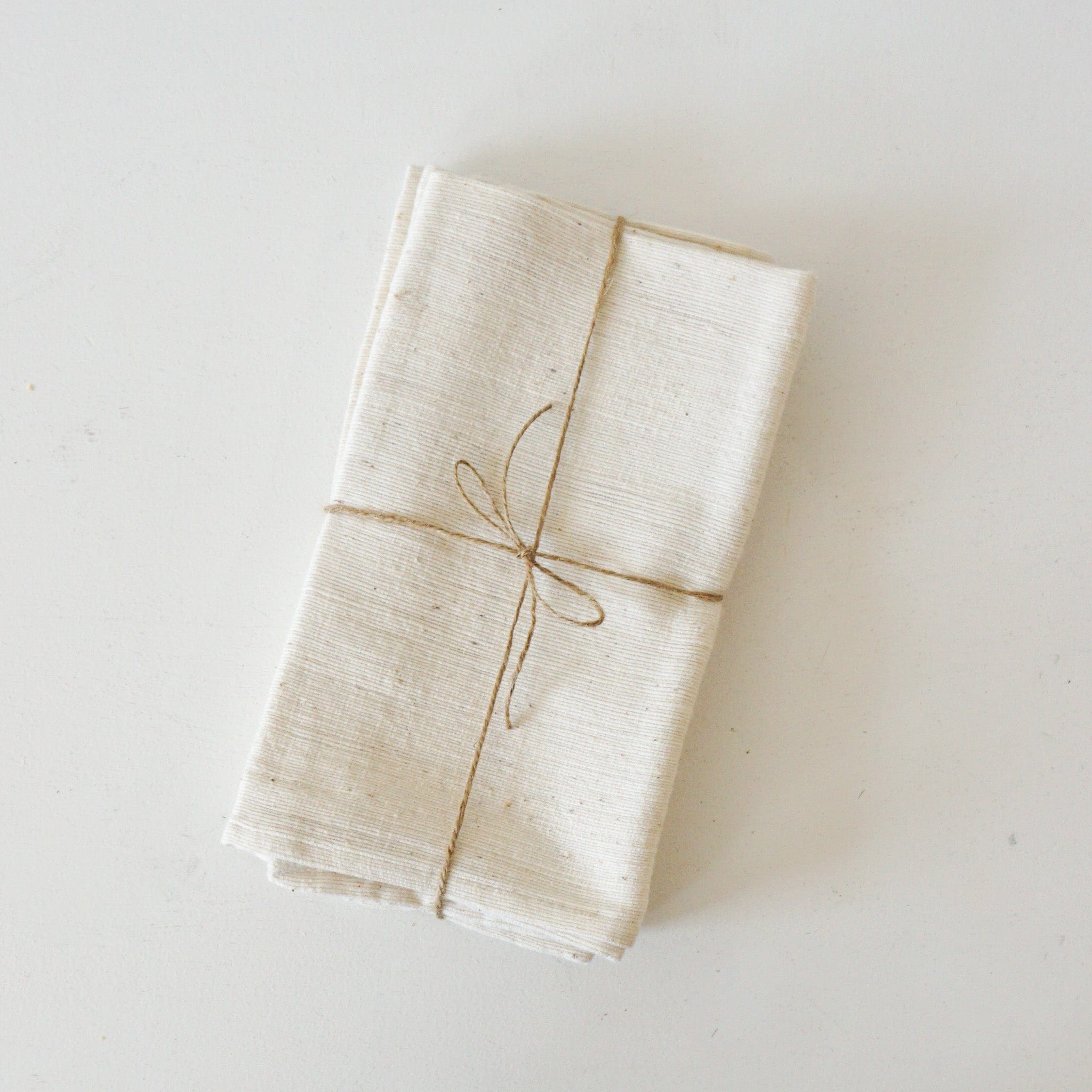 Spirited Cloth Linens Solid Napkins - Cream