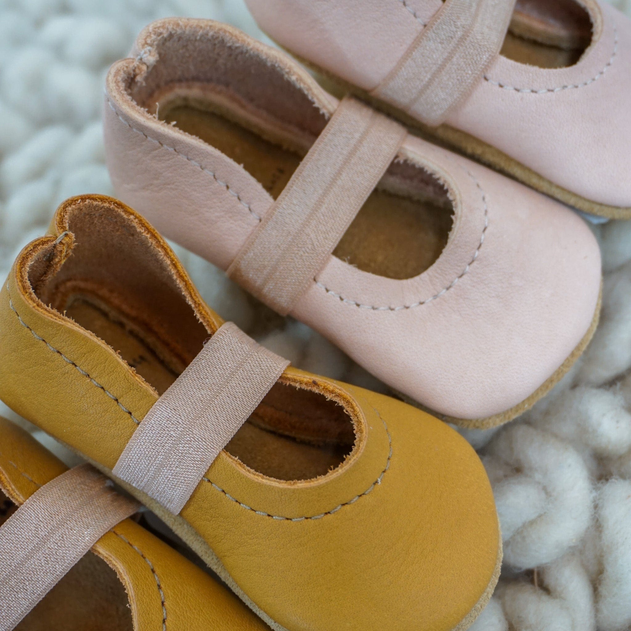 Sun and Lace Apparel & Accessories Slip on Baby Mary Janes in Blush
