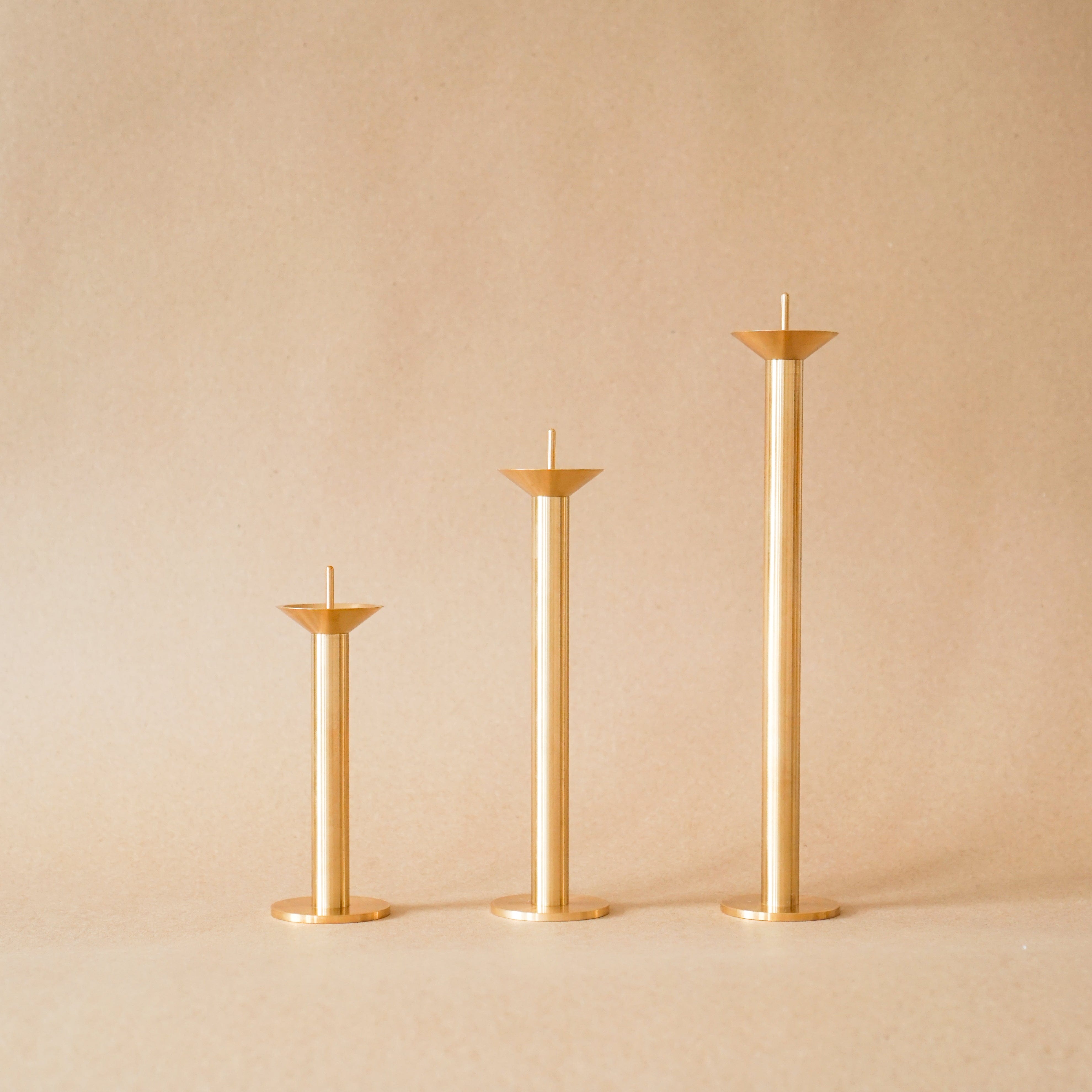Ratio Brass Candle Holders