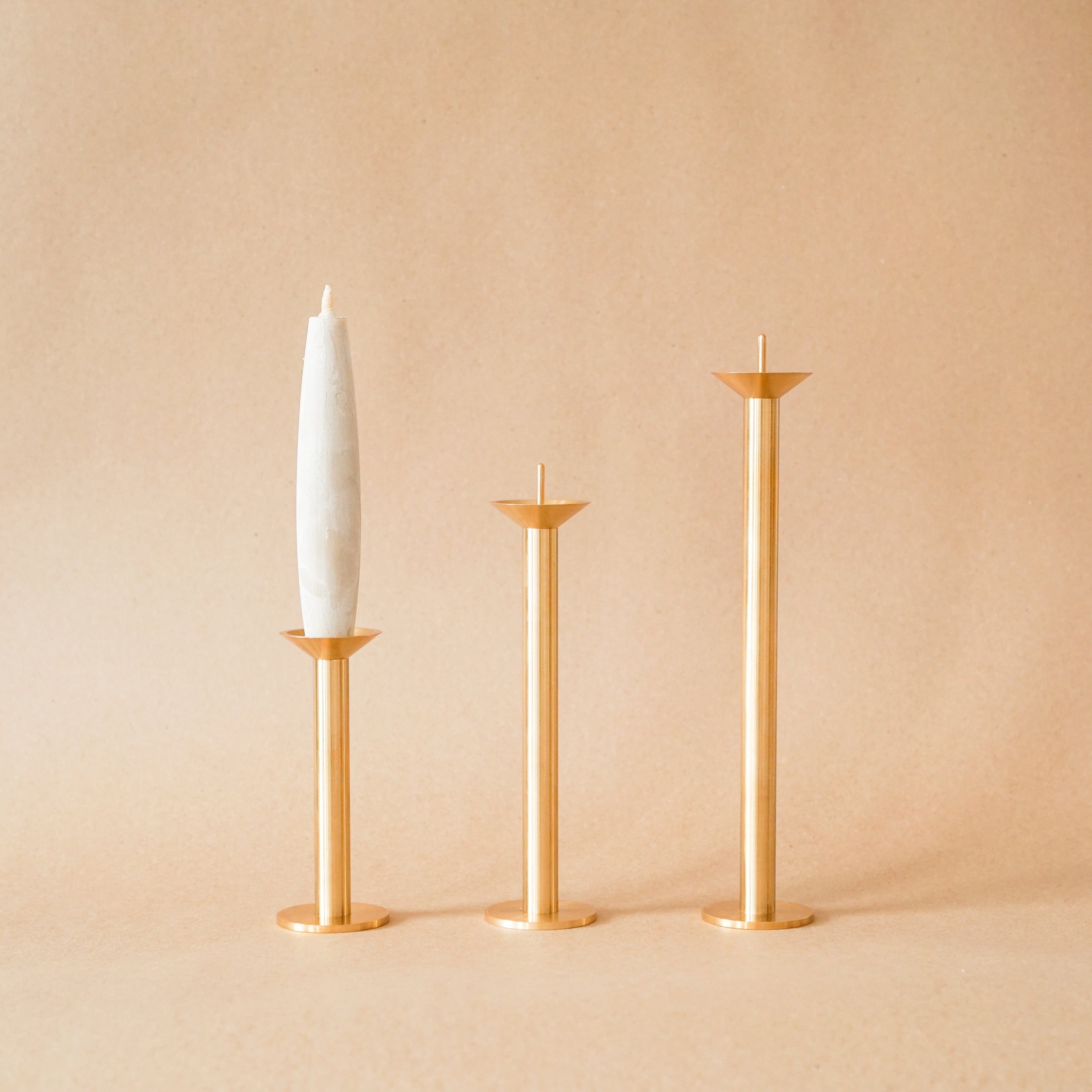 Ratio Brass Candle Holders
