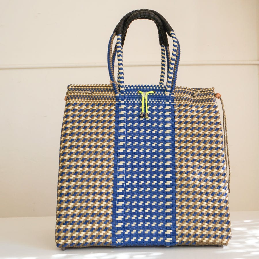 The All The Things Apparel & Accessories Espiga Stripe | Azul The Carryall