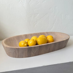 The Wooden Palate Bowls Oval Bowl in White Oak by Wooden Palate - Large