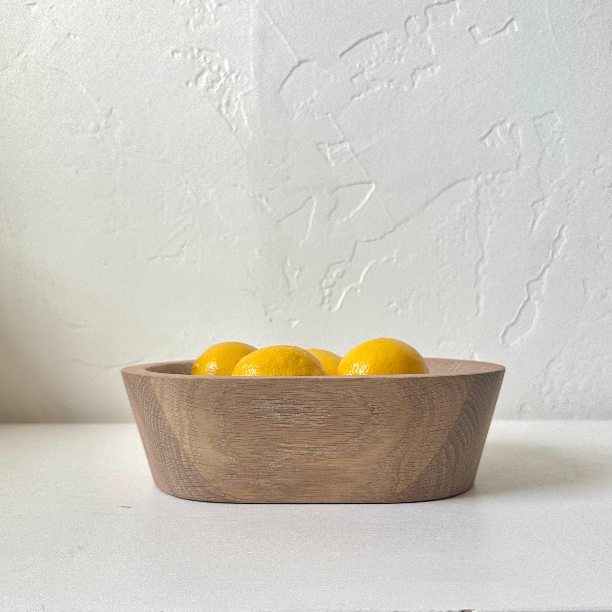 The Wooden Palate Bowls Oval Bowl in White Oak by Wooden Palate - Small