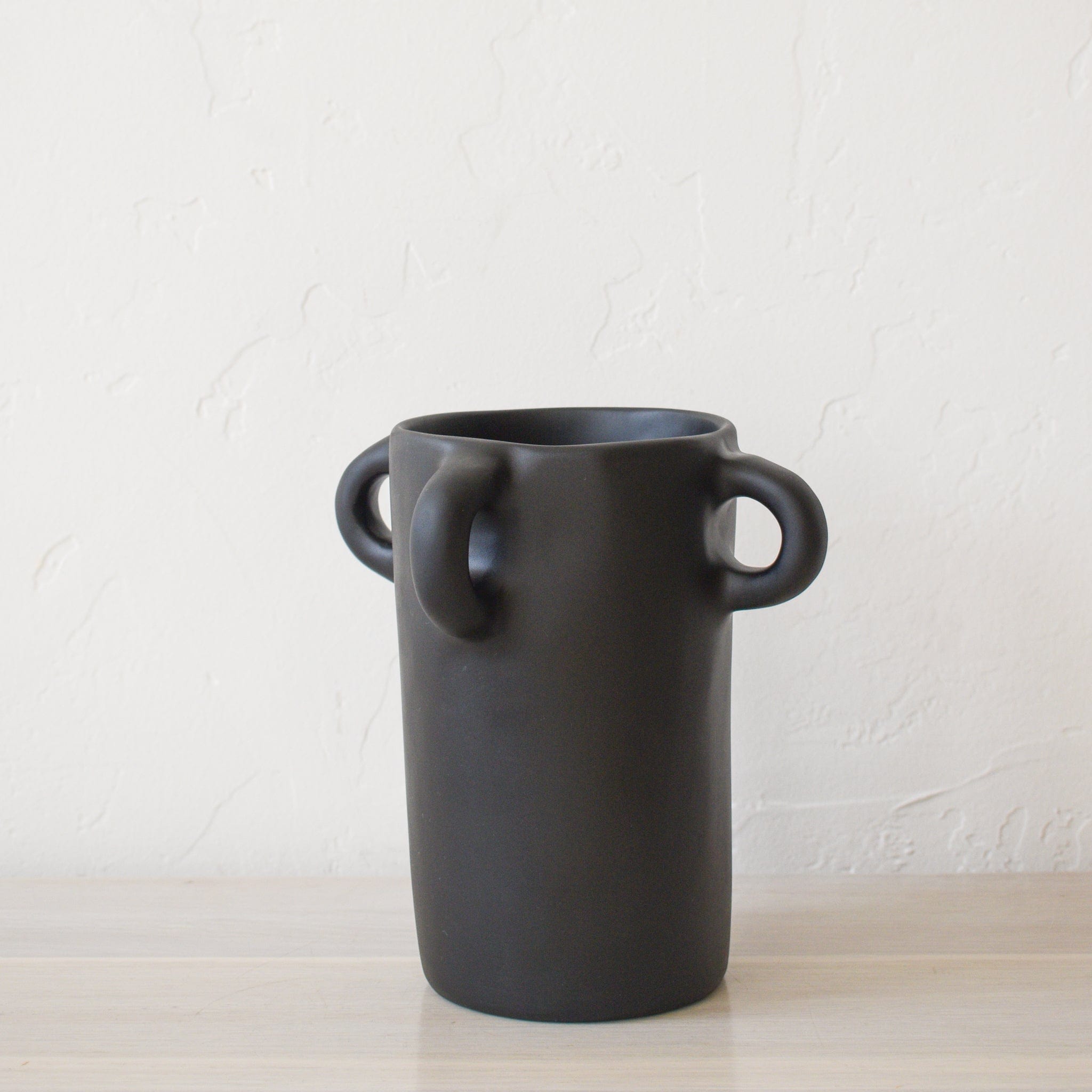 TINA FREY Decor Black / Small Loopy Vase by Tina Frey