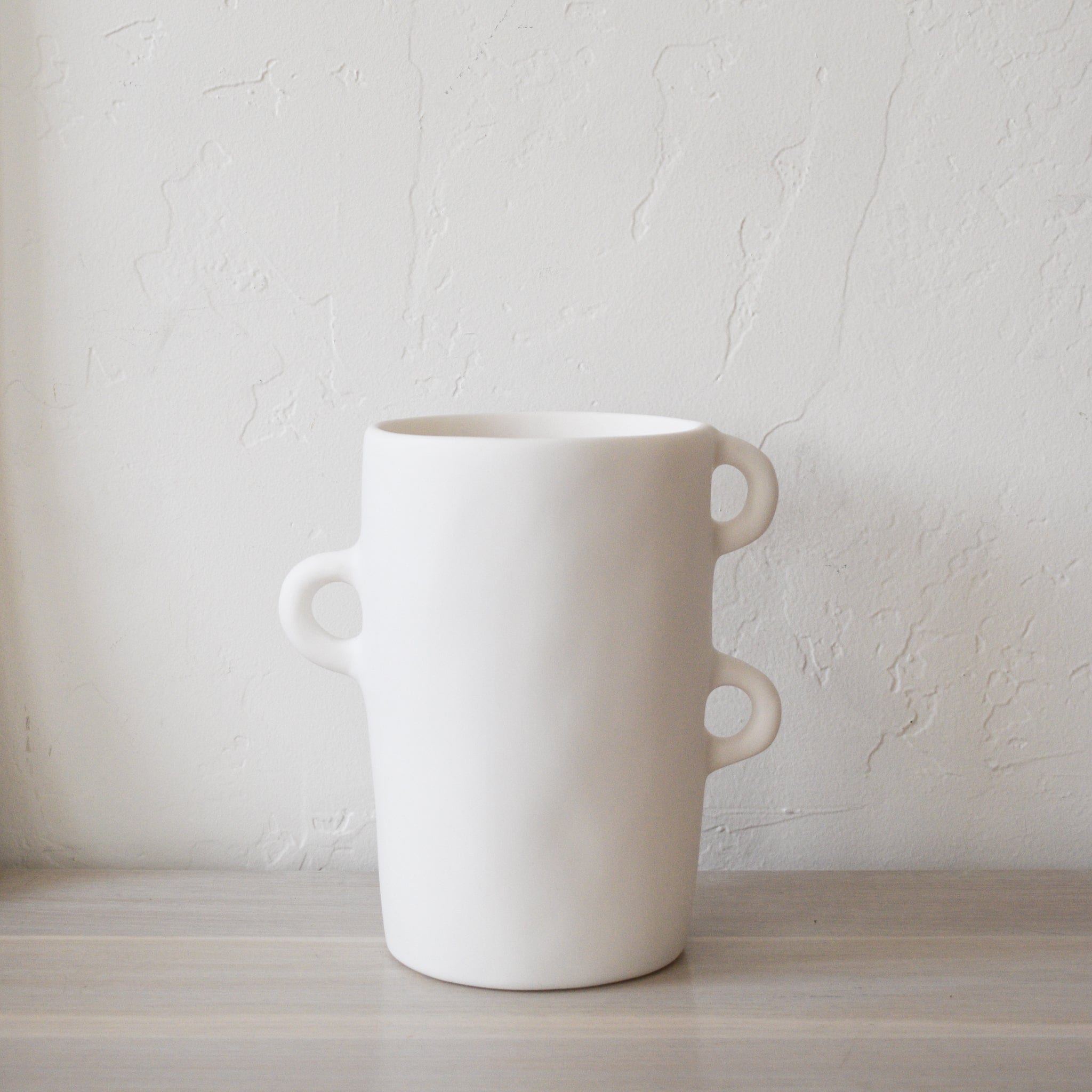 TINA FREY Decor White / Medium Loopy Vase by Tina Frey