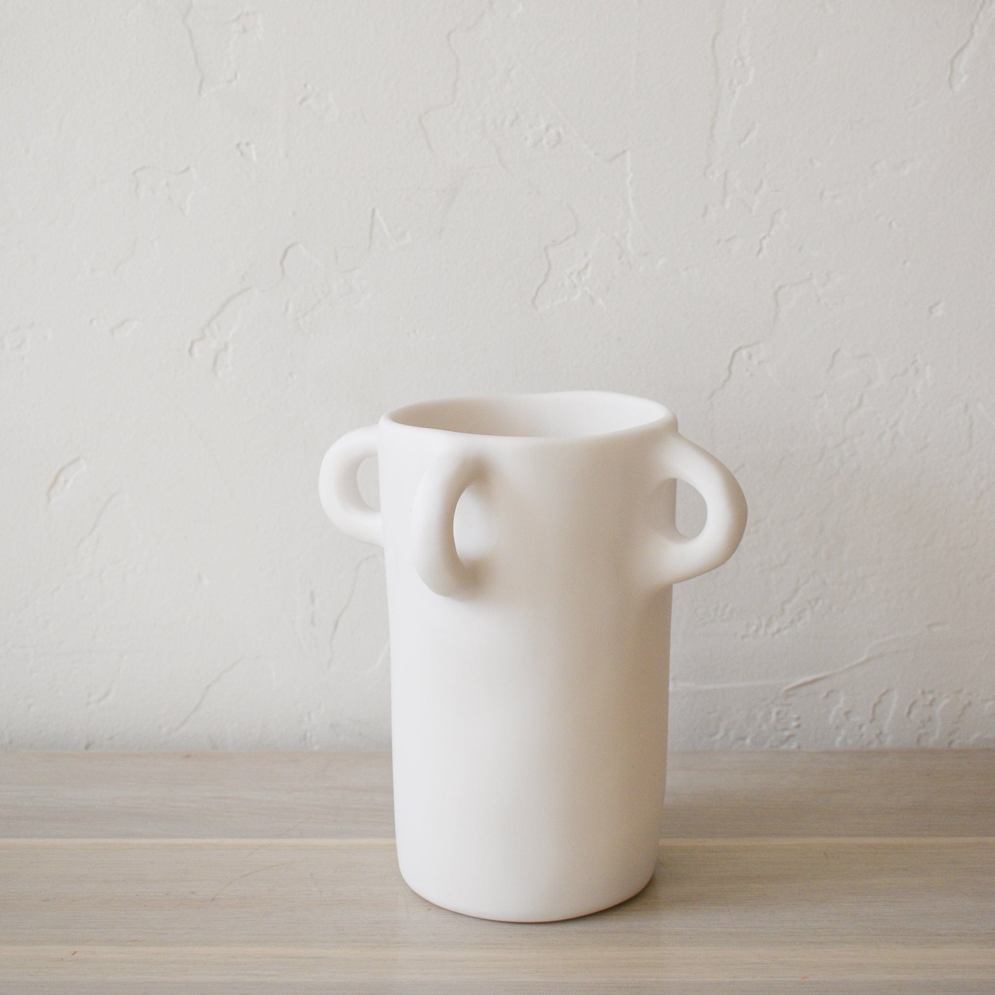 TINA FREY Decor White / Small Loopy Vase by Tina Frey