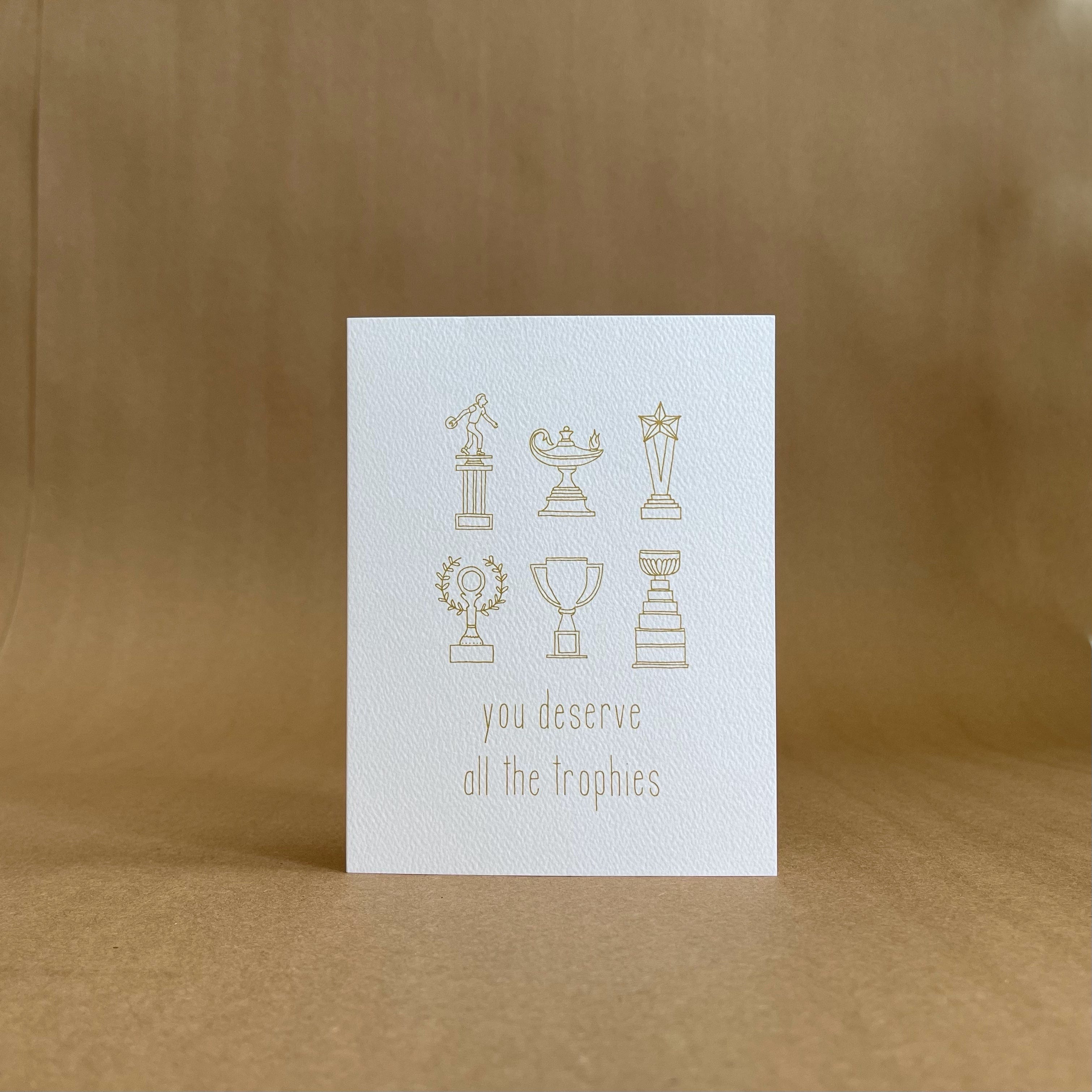 Tiny Hooray Stationery All the Trophies Card