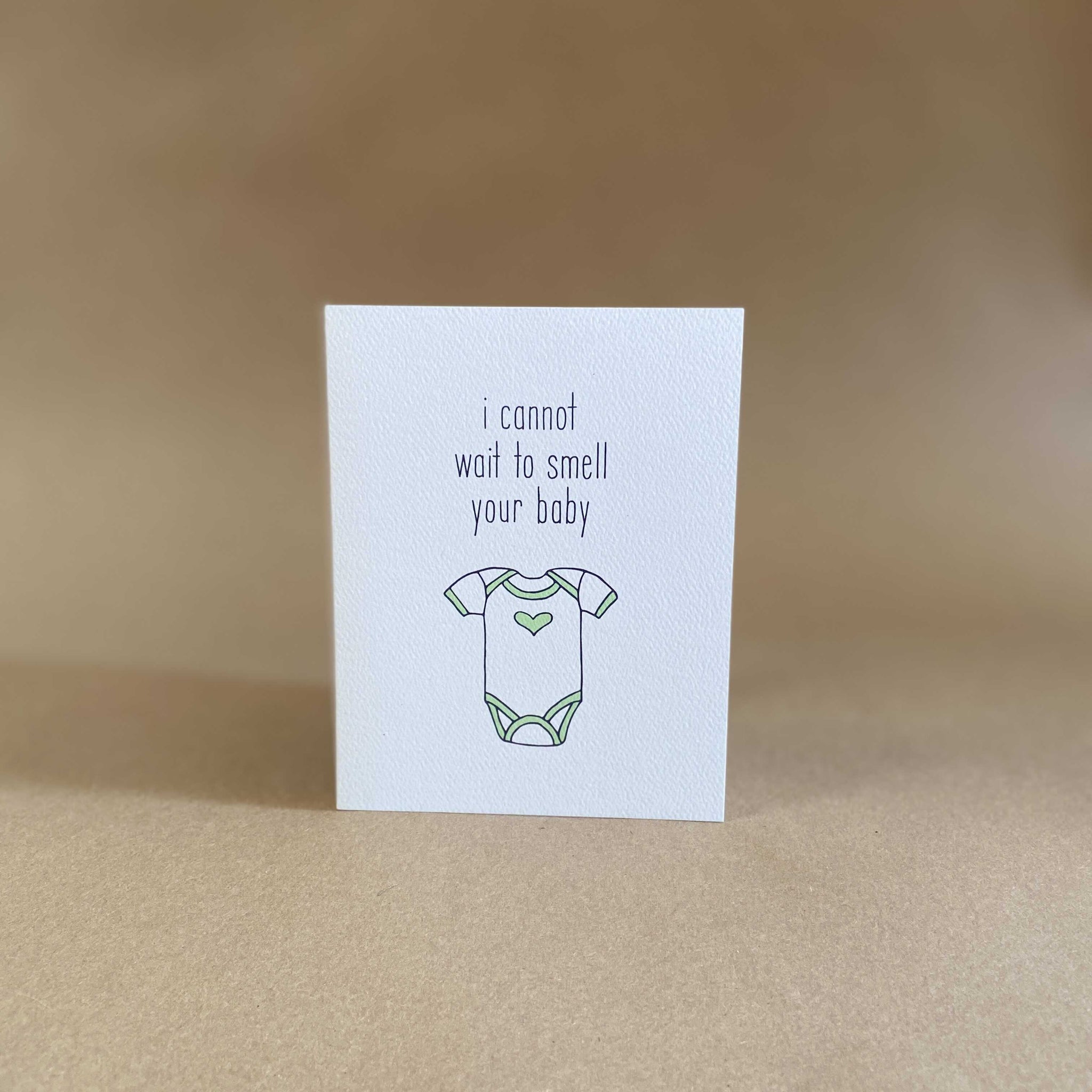 Tiny Hooray Stationery I Cannot Wait to Smell Your Baby Card