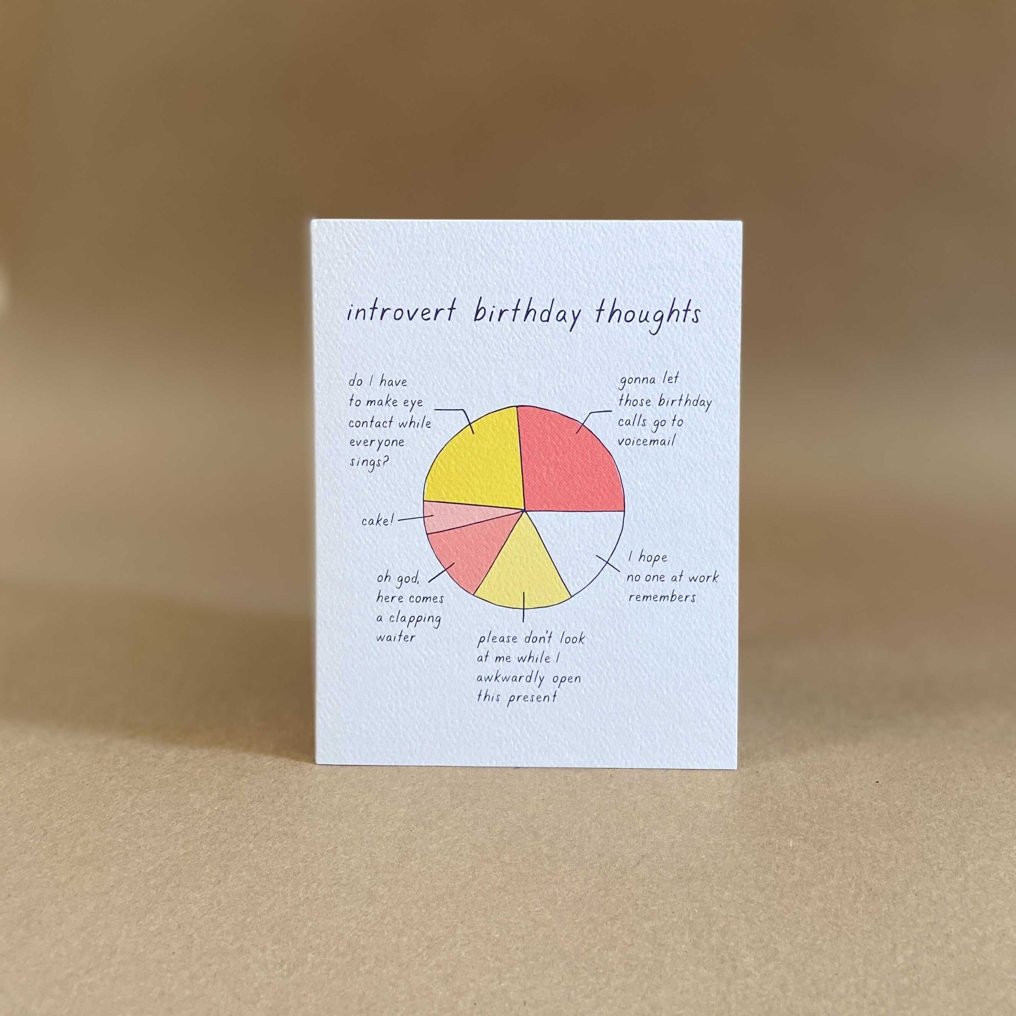 Tiny Hooray Stationery Introvert Birthday Card