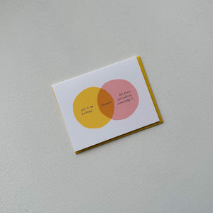 Tiny Hooray Stationery Introvert Venn Diagram Card