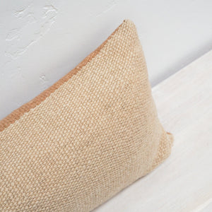Treko Linens, Decor Makun Collection: Elm Bark and Oatmeal Lumbar Pillow by Treko