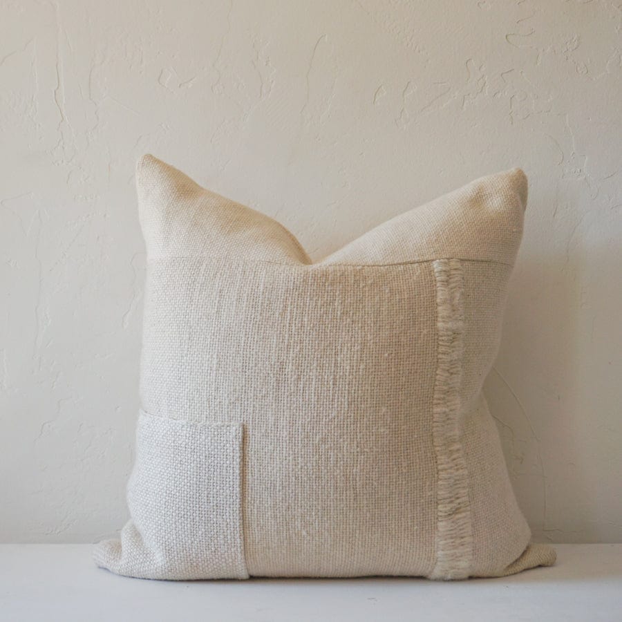 Treko Linens, Decor Natural Patchwork Pillow by Treko