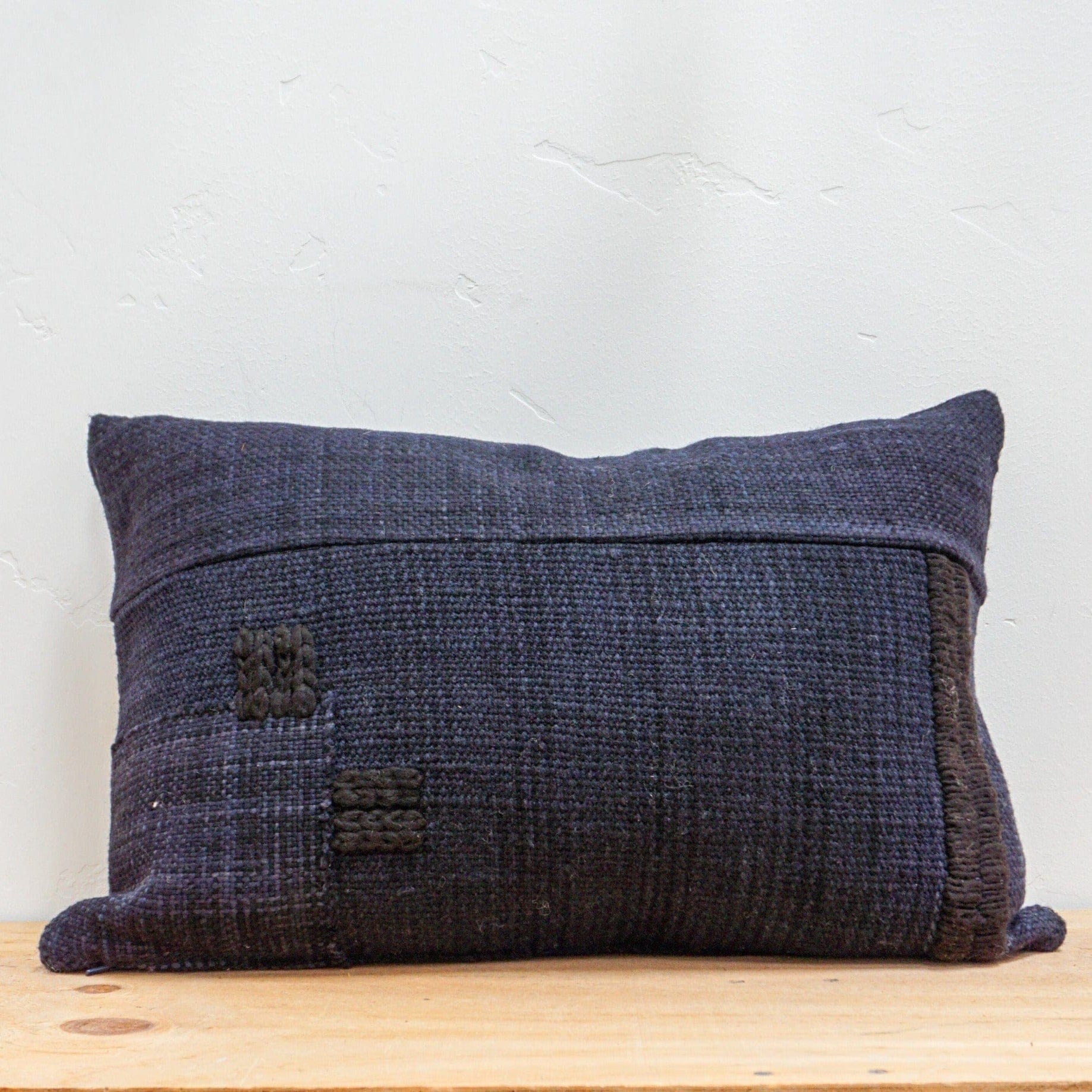 Treko Pillows Blue/Black / 24" x 15" Makun Patchwork Pillow by Treko