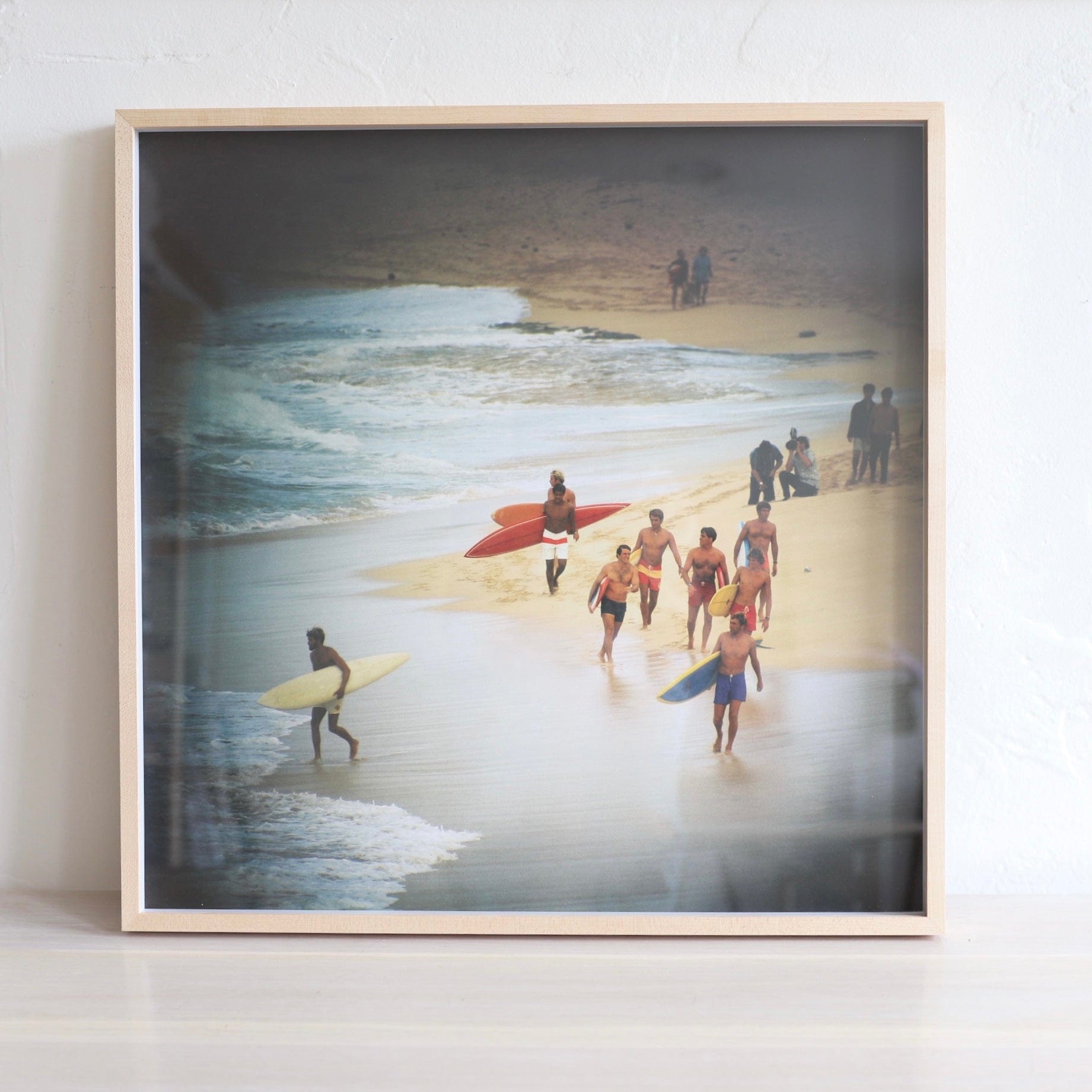 WAX POSTERS Decor Framed Poster - "Duke Contest Finalists," Sunset Beach, 1968 by Leroy Grannis