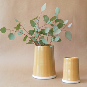 WRF Lab Decor WRF Ceramic Vase in Mustard  - Small