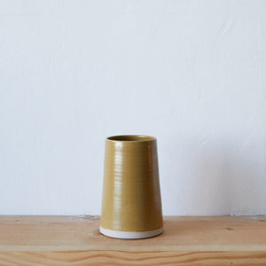 WRF Lab Decor WRF Ceramic Vase in Mustard  - Small